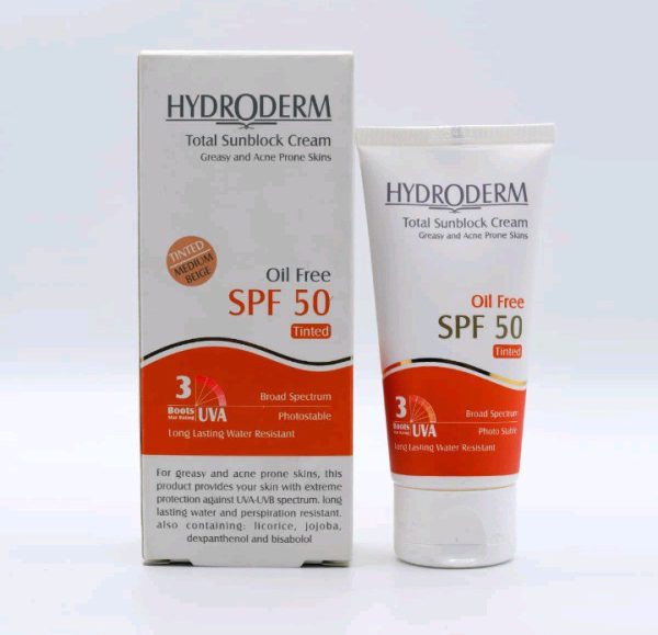 کرم ضد آفتاب فاقد چربی با SPF50 هیدرودرم