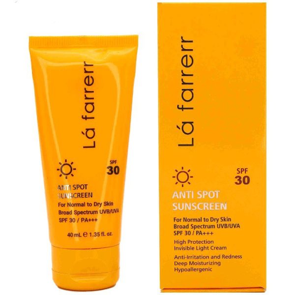 کرم ضد آفتاب ضد لک SPF30 لافارر